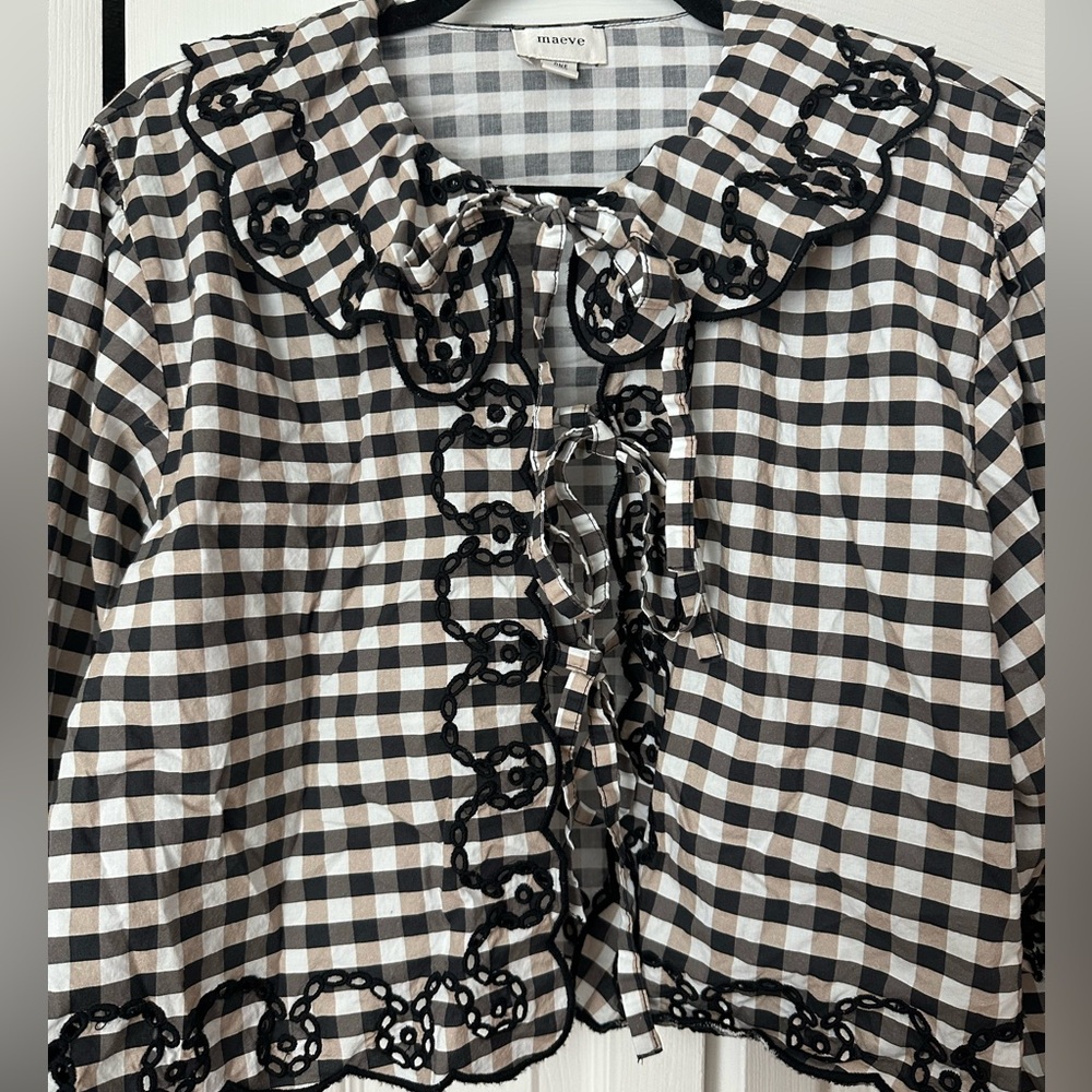 Anthropologie Gingham Blouse - Picture 4 of 5